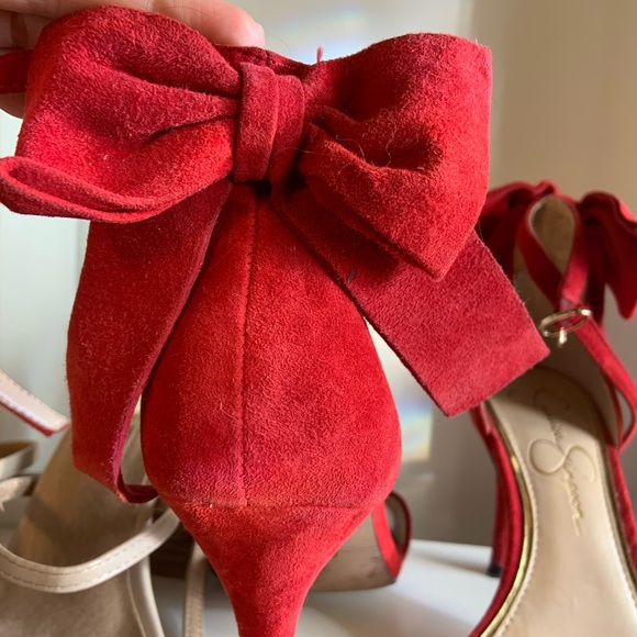 jessica simpson bow heels